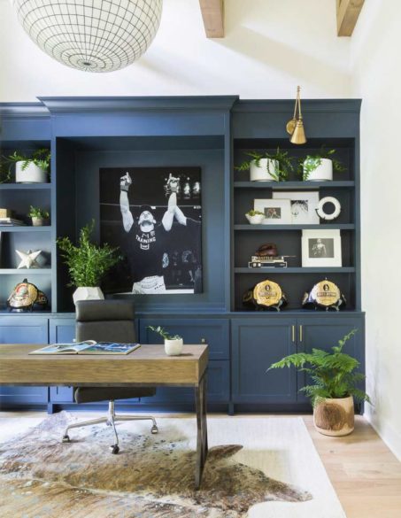 Dark Home Office Inspiration and Ideas - Plank and Pillow