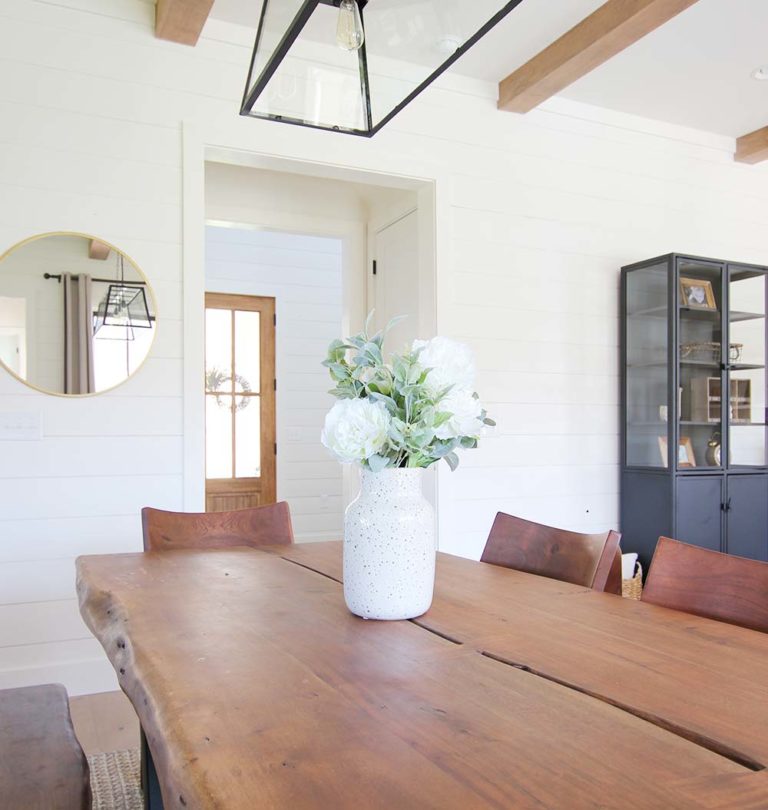 Adding Touches Of Spring Decor Plank And Pillow