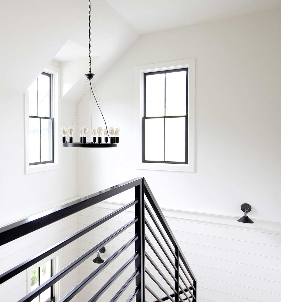 All the Details on Our Industrial Metal Stair Railing - Plank and Pillow