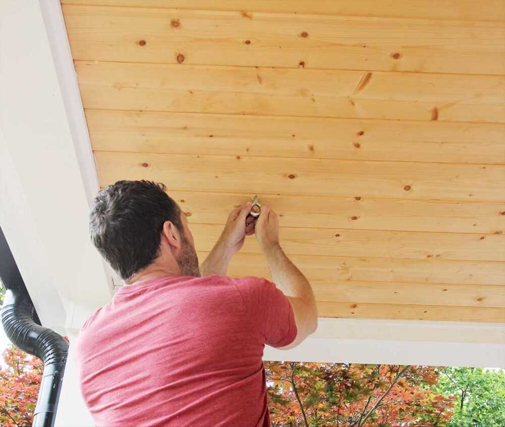 How to Hang a Porch Swing Plank and Pillow