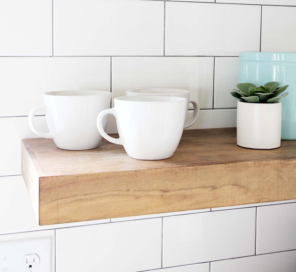 A Minimalist Approach to Styling Kitchen Open Shelving - Plank and Pillow