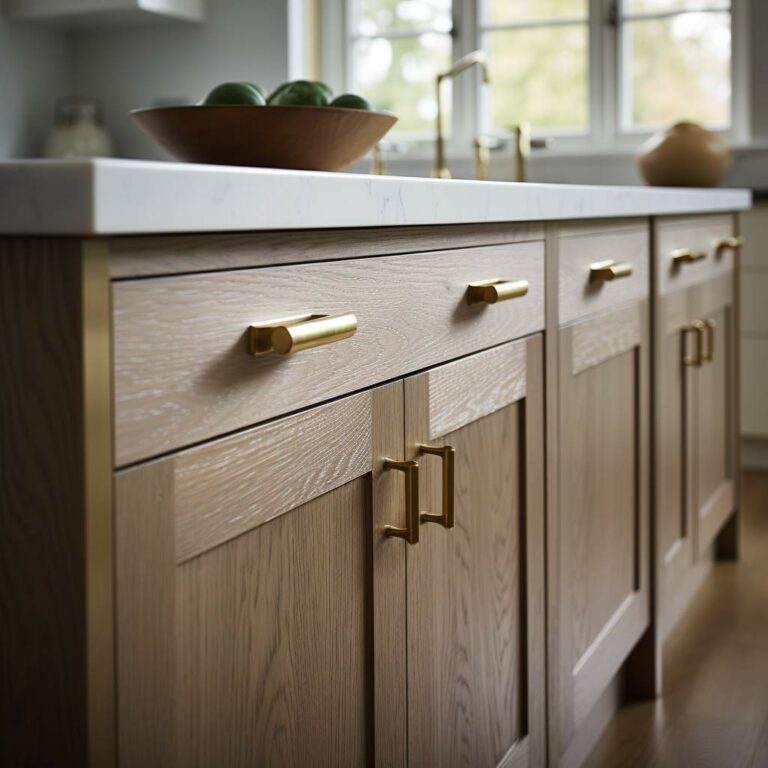 Where to Put Knobs and Handles on Kitchen Cabinets - Plank and Pillow