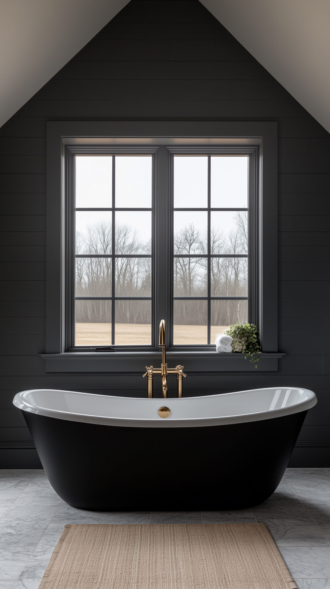 Bathroom Window Ideas - Plank and Pillow